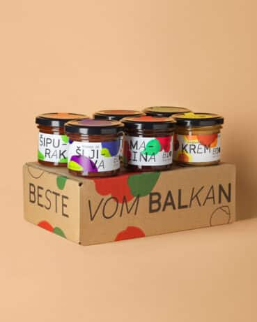 Das Kleine Balkan Sweetpack, ein Mix aus süssen Bio Aufstrichen aus der Balkan-Region von BioBalkan