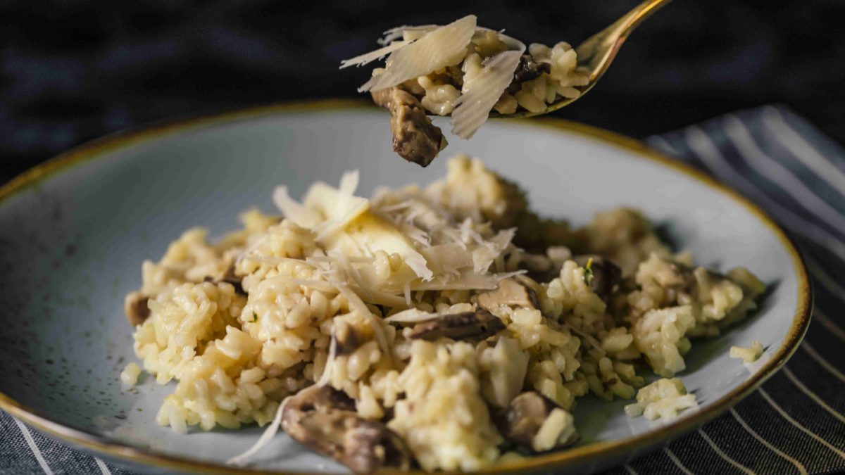 Risotto mit getrockneten Bio Steinpilzen