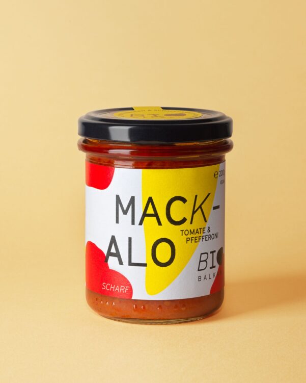 Bio Mackalo scharf im 200 Gramm Glas von BioBalkan