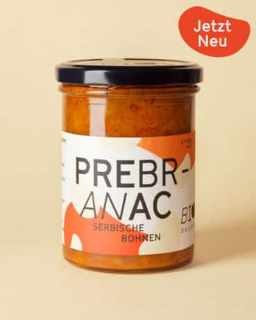 Glas Bio Prebranac mit Störer Jetzt Neu