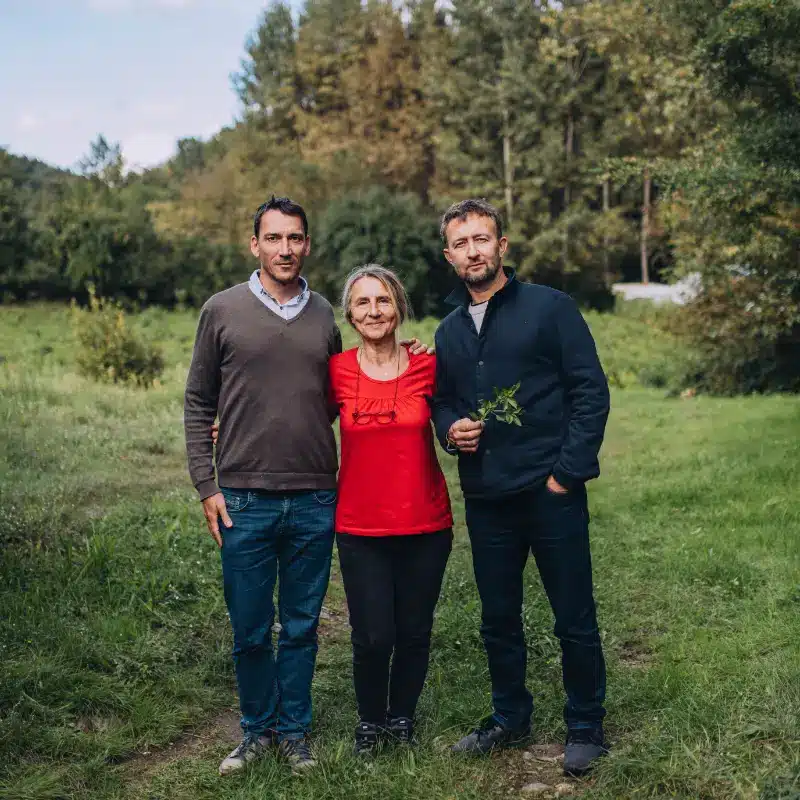 Team BioBalkan am Feld: Christopher Opancar, Slobodanka Pavlovic, Hans-Jörg Hummer