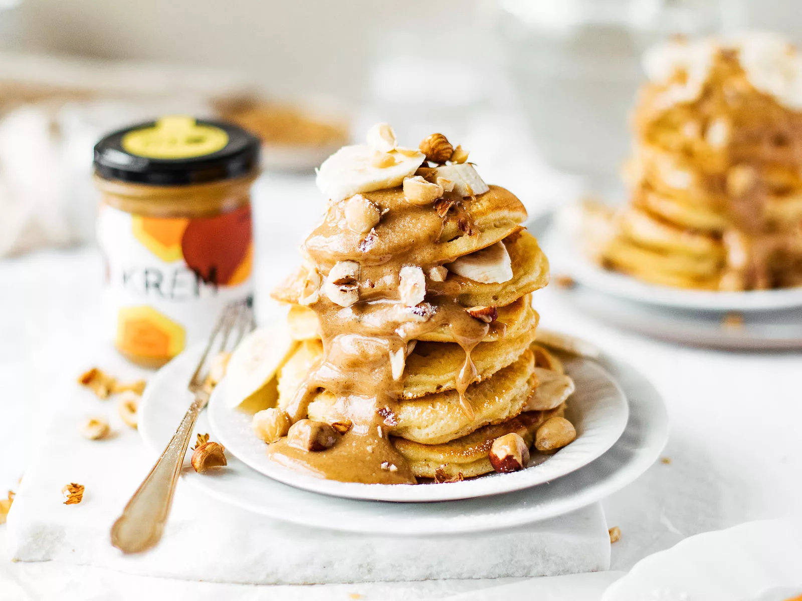 biobalkan pancakes krem mit honig haselnuesse