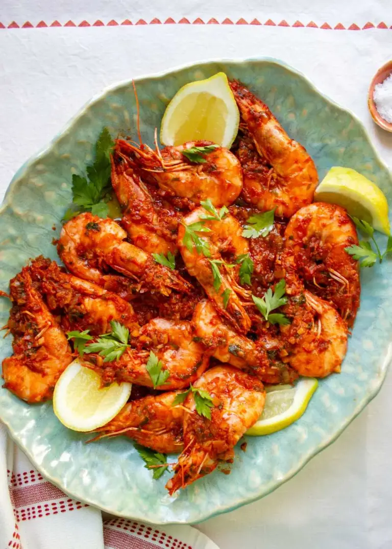 Scampi Buzara auf BioBalkan-Art